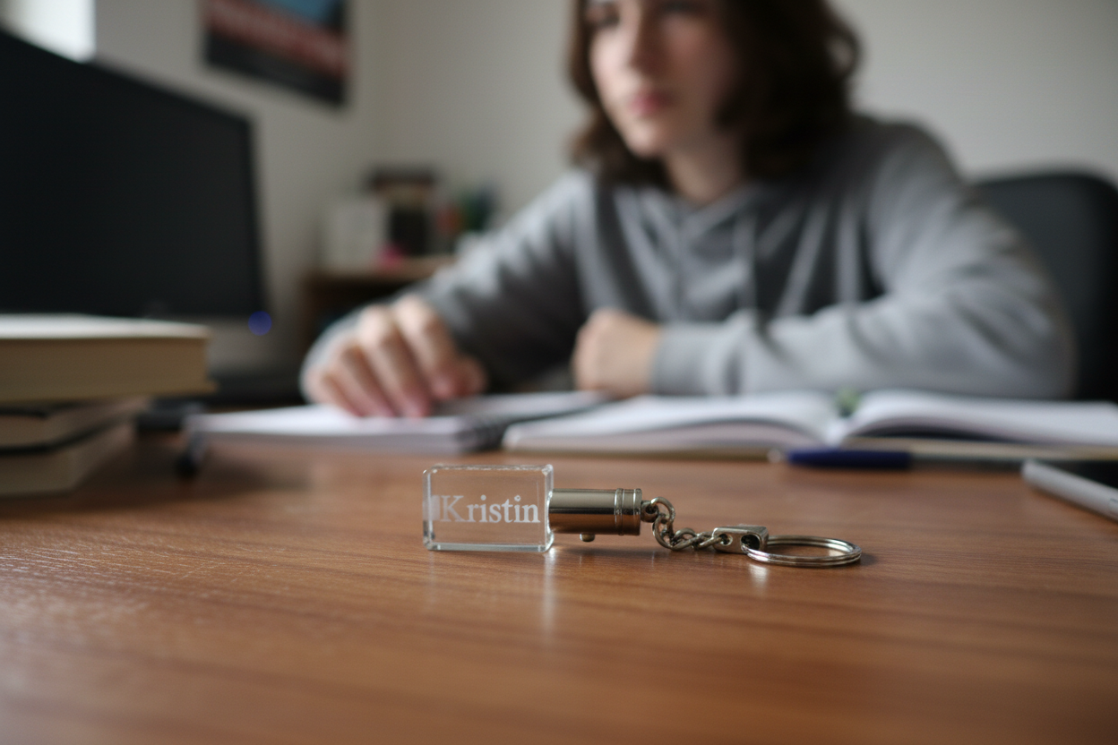 Nøkkelring med tekst