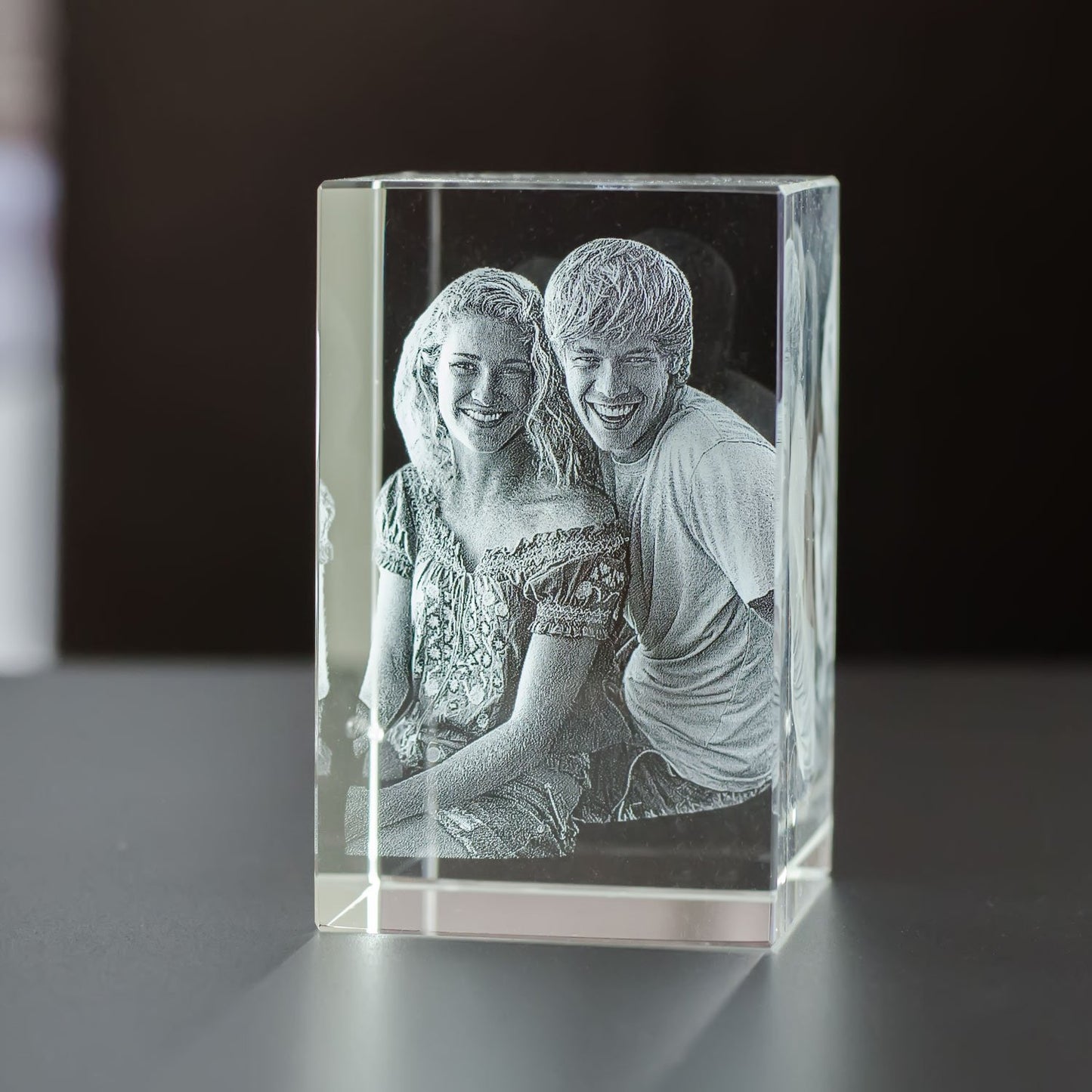 Krystall 12x8x8cm med ditt bilde.