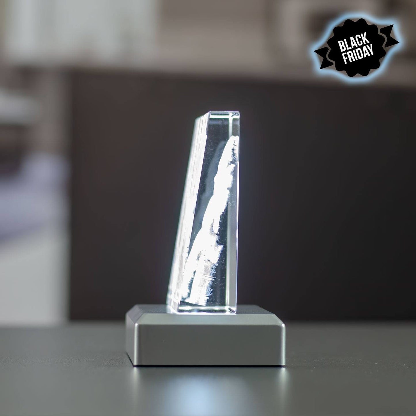 2D Prisme landscape Skrå 8x6x2,4cm Black Friday. Begrenset antall.