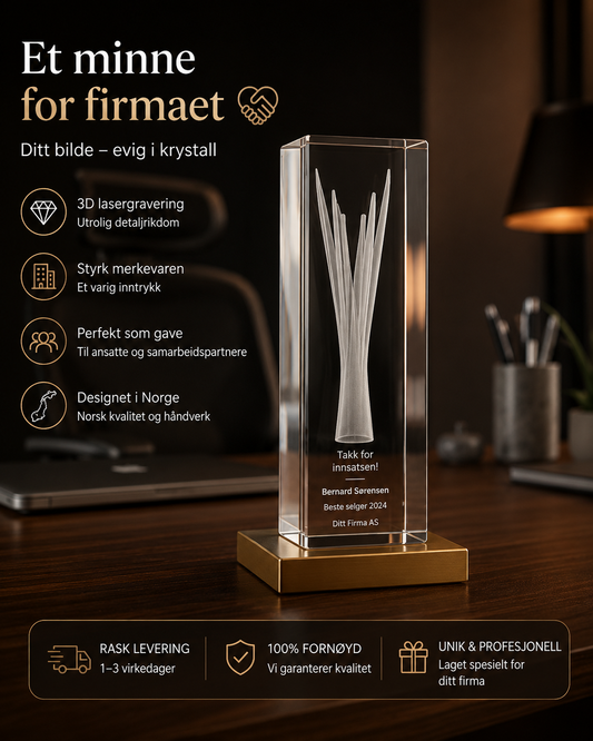 Firmapris i krystall – Prestige 20 pris til ansatte