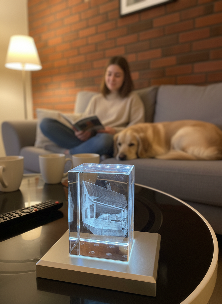 Rektangulær krystallkube, 5 størrelser