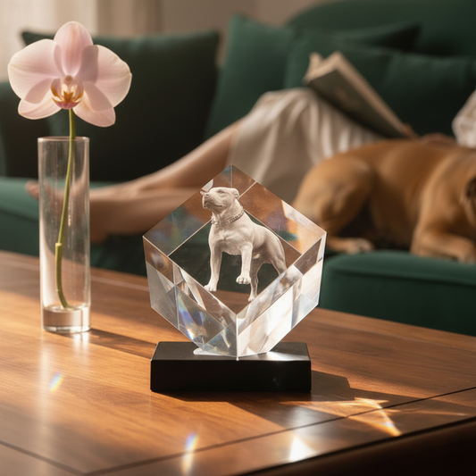 Krystall med avskåret hjørne 3 størrelse