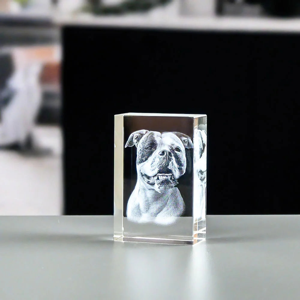 Krystallkube til  8x5x5 cm med ditt bilde