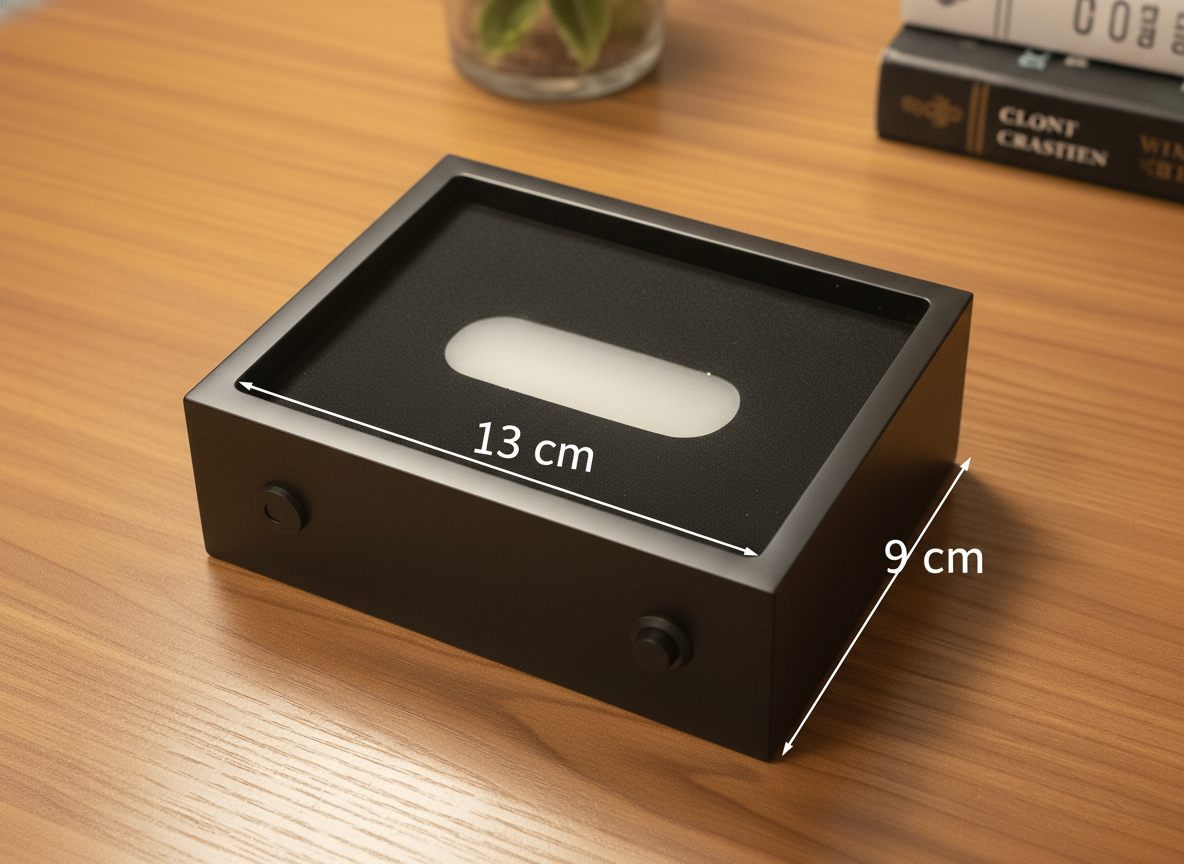 Lysbase med 1 LED stipe  13x9 cm -perfekt for større krystaller