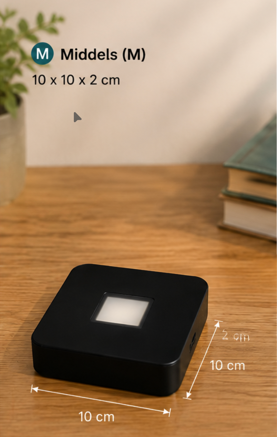 LED-lysbase M 10x10x2 cm