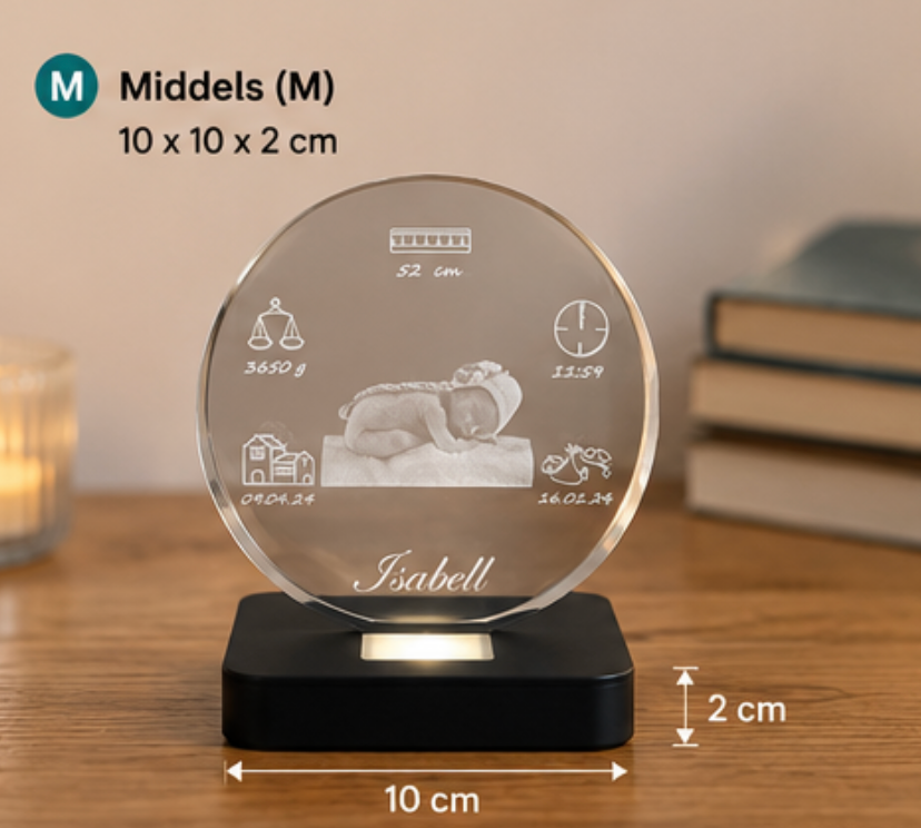 LED-lysbase M 10x10x2 cm