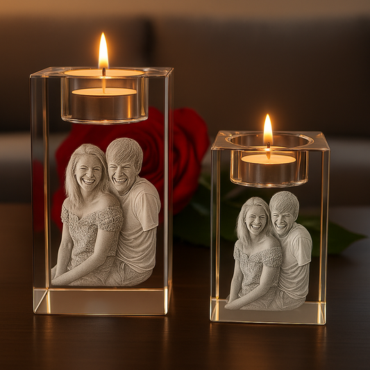 Telysholdere i Krystall – 8 cm og 10 cm