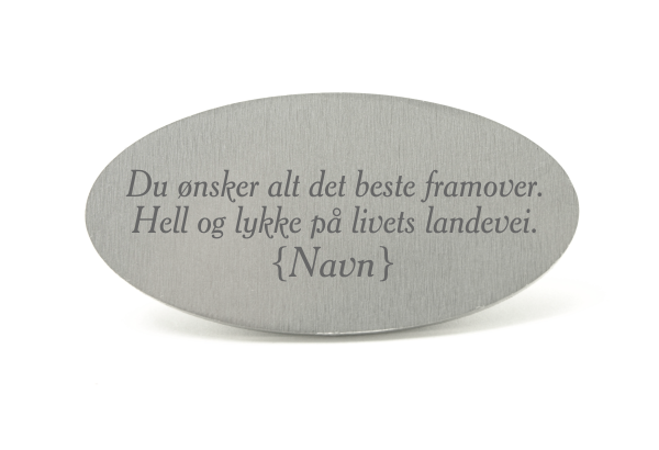 Gravering på stålplate