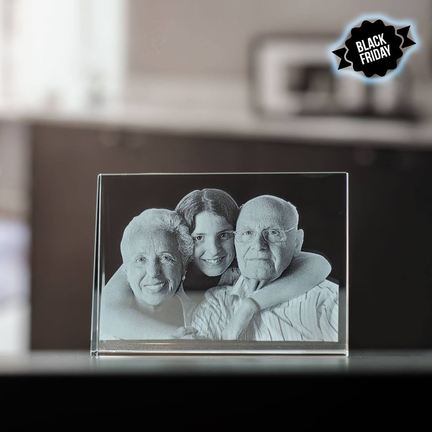 2D Prisme landscape Skrå 8x6x2,4cm Black Friday. Begrenset antall.