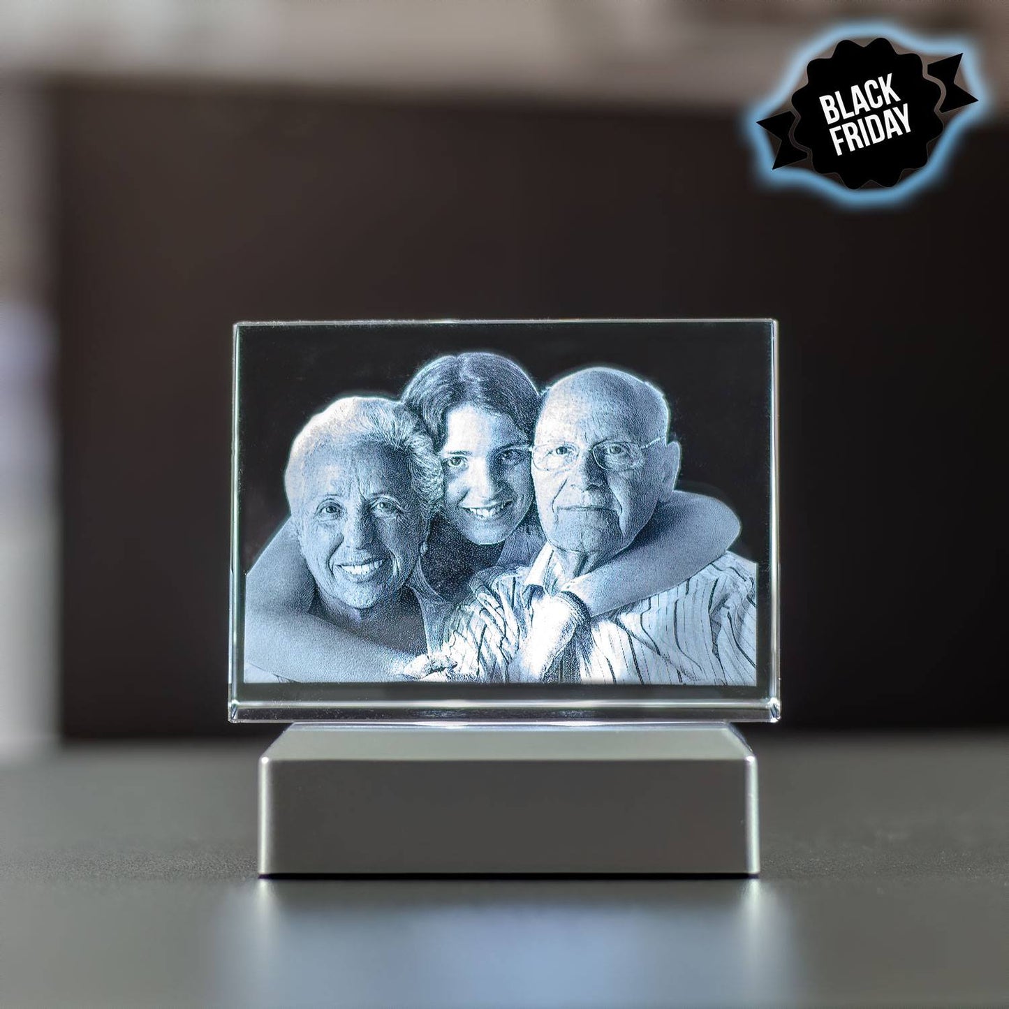 2D Prisme landscape Skrå 8x6x2,4cm Black Friday. Begrenset antall.