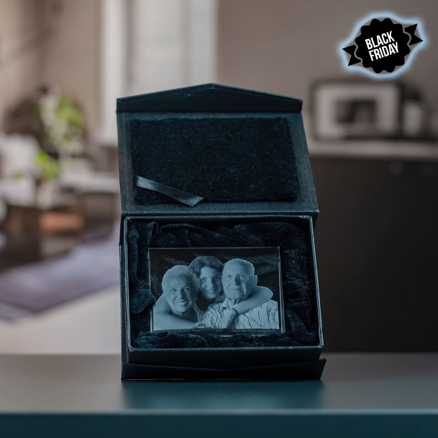 2D Prisme landscape Skrå 8x6x2,4cm Black Friday. Begrenset antall.