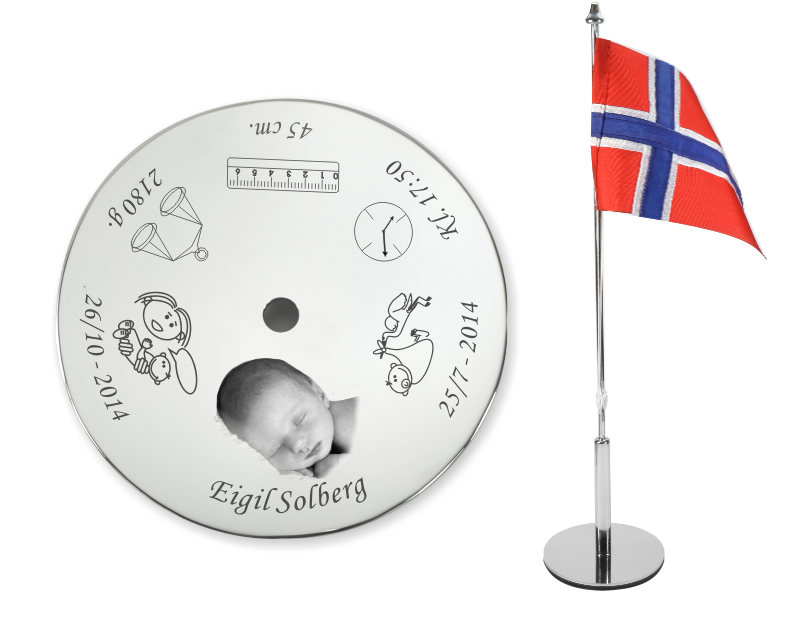 Bordflagg til bryllup