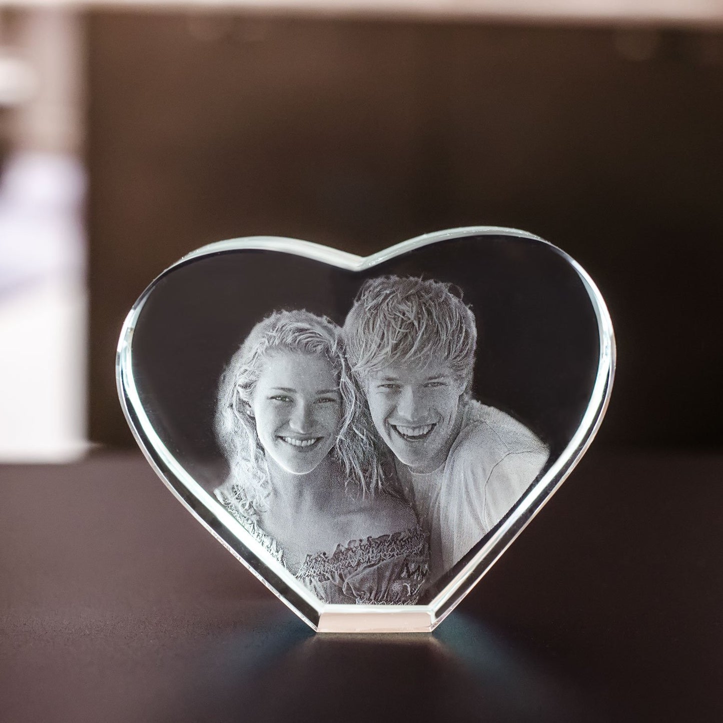 Krystall Hjerte 10 cm