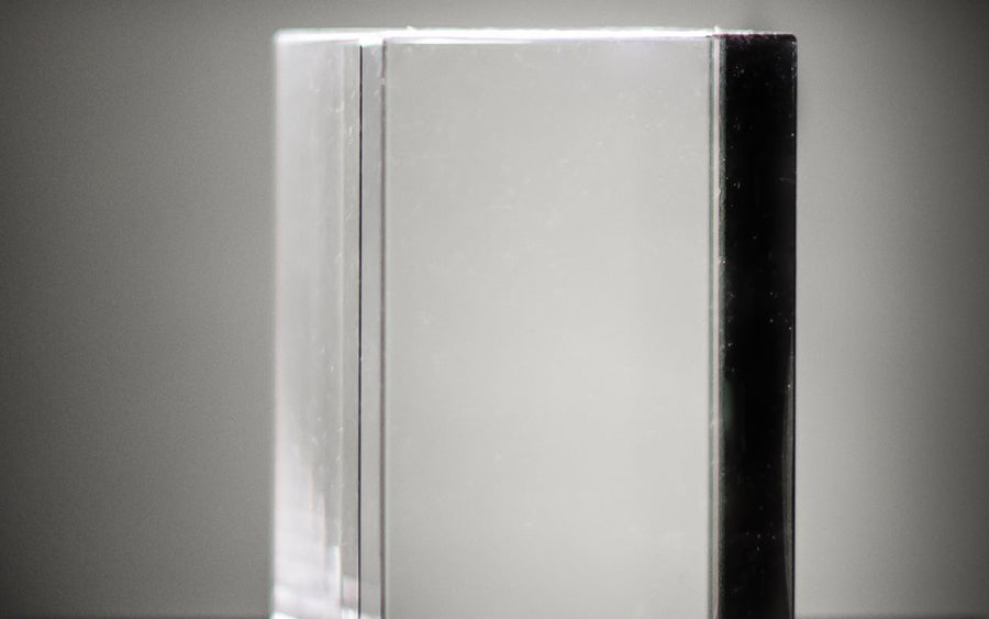 Krystallkube 10 x 10 x 10 cm – personlig 3D-krystall med bilde